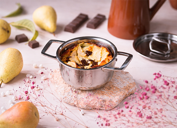 clafoutis poire chocolat