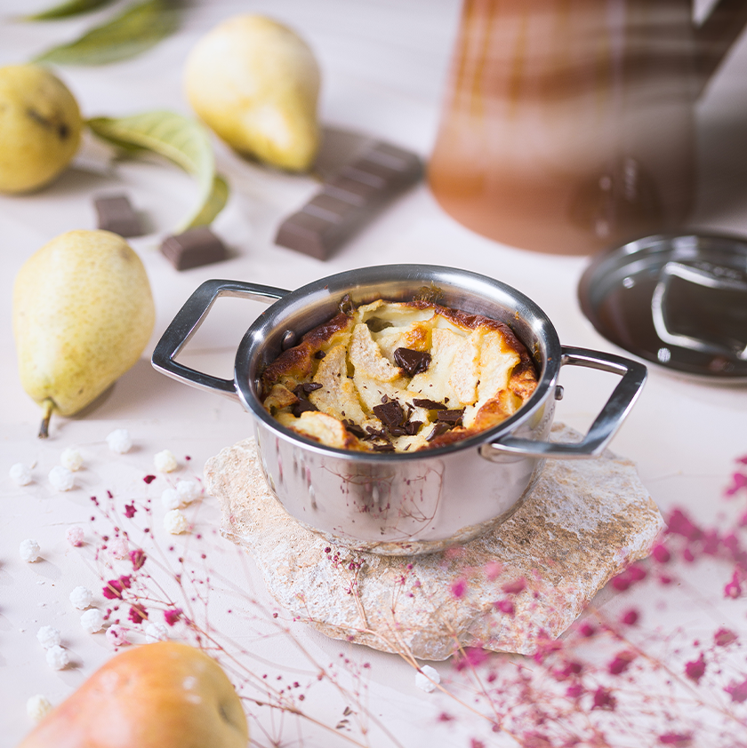 clafoutis poire chocolat