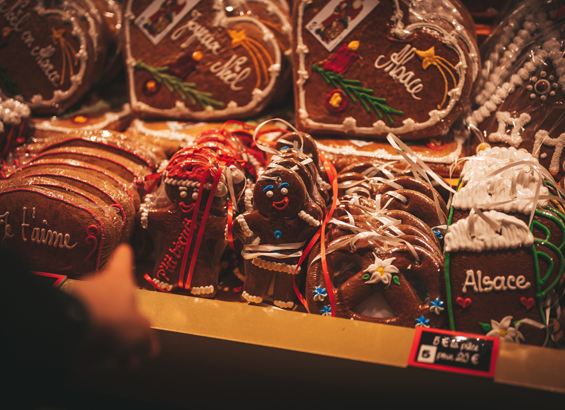 Letter cake pain d'épices vanille framboises Noël