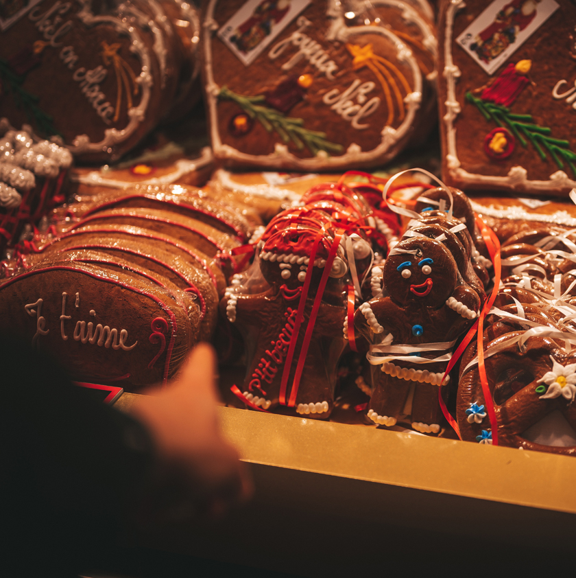 Letter cake pain d'épices vanille framboises Noël
