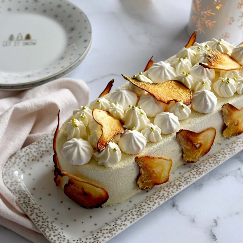 Entremets poire tonka