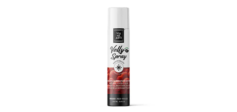 Spray Velours Rouge 250 ml Colorant Alimentaire Velly Spray Pro