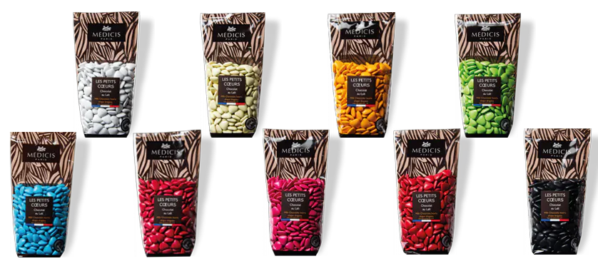 Dragées Chocolat au Lait Petit Coeur Médicis