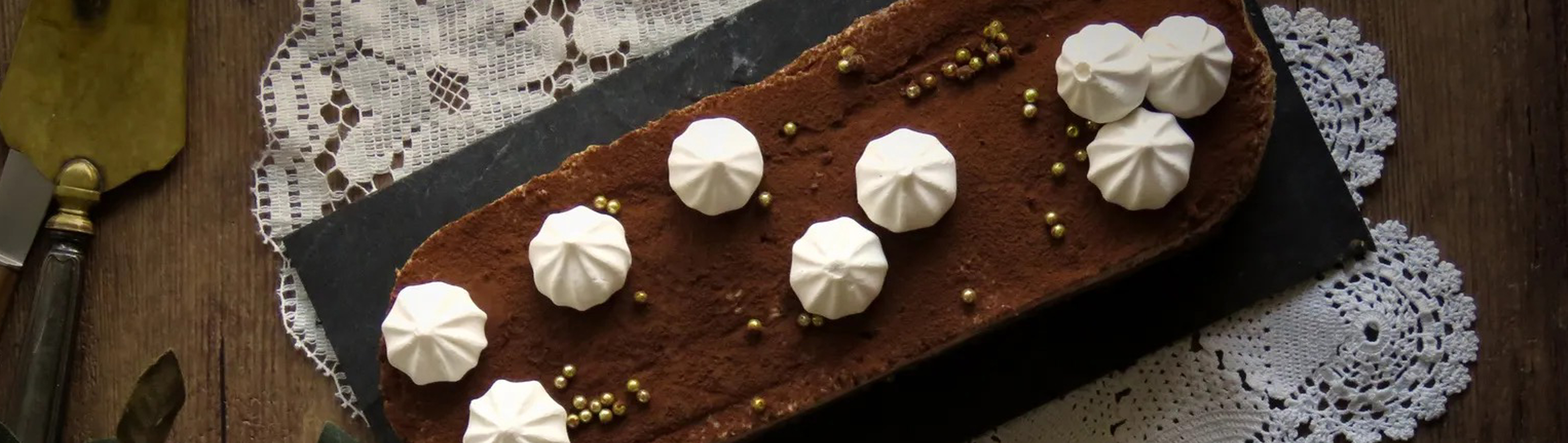 Entremets chocolat marron et pain d'épices