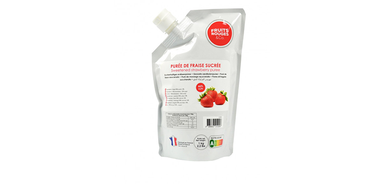 Purée de Fraise 1kg Fruits Rouges & Co