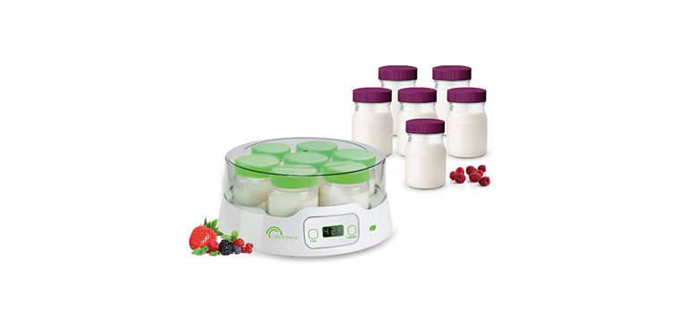 Yaourtière 7 Pots en Verre + 6 Pots Supplémentaires Little Balance