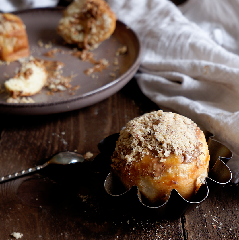 brioche cœur praliné