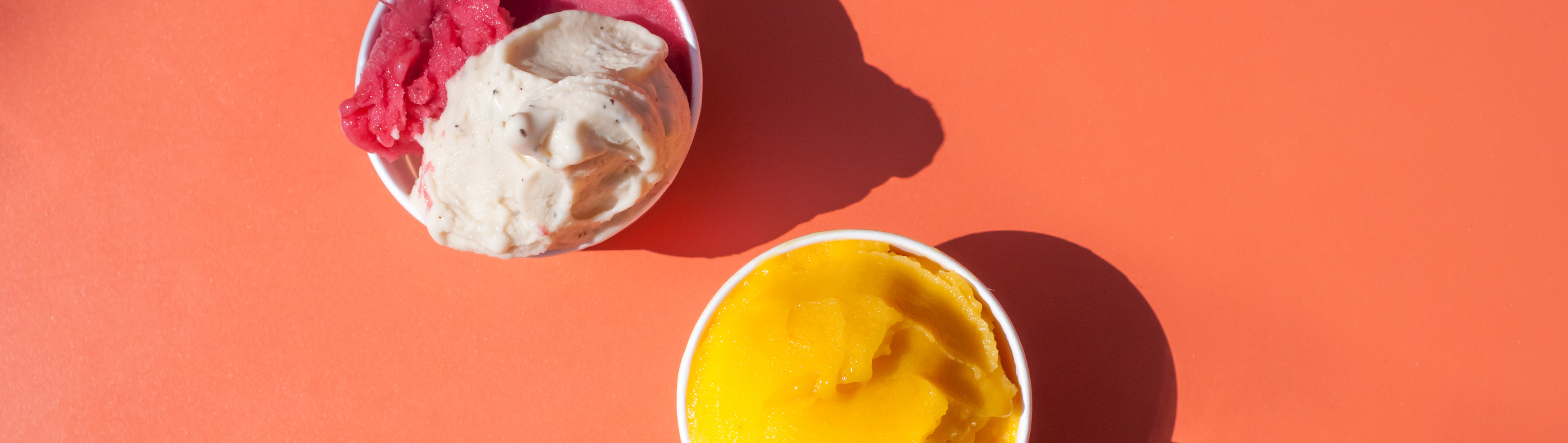 Glace mangue framboise et hibiscus