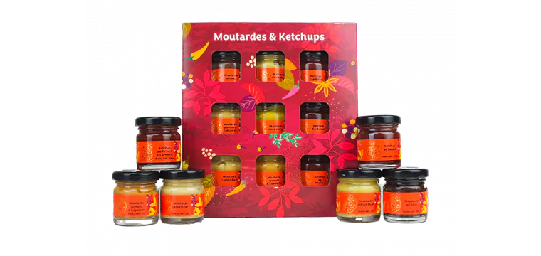 Coffret Épices Moutardes et Ketchups 9 Assortiments Un Jour Une Epice