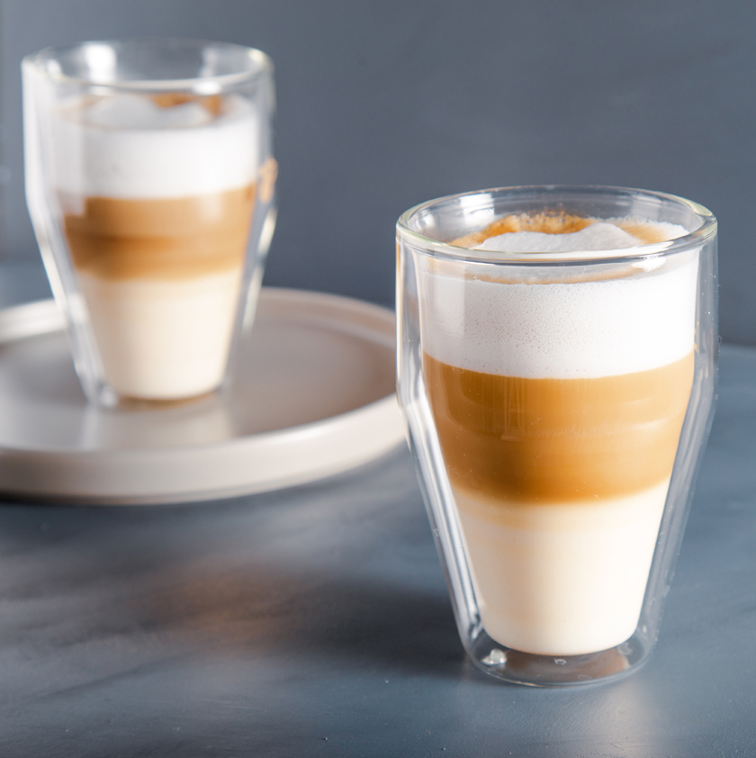 Café latte caramel banane