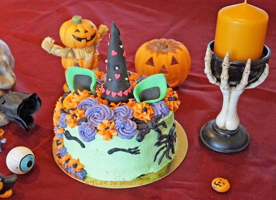 Gâteau licorne Halloween