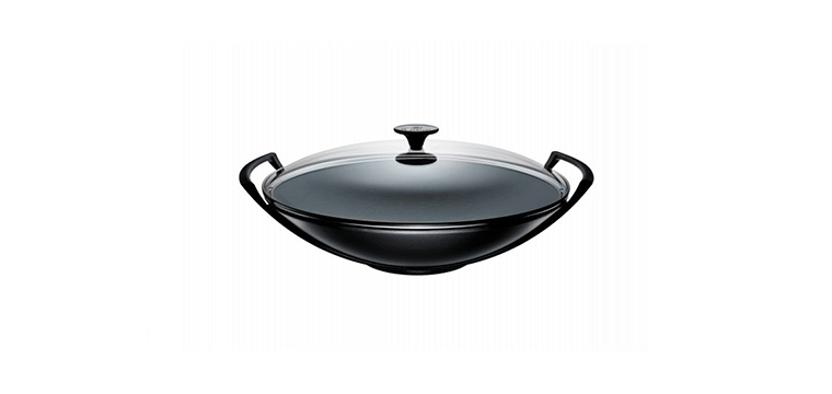 Wok 36 cm Noir Mat Le Creuset