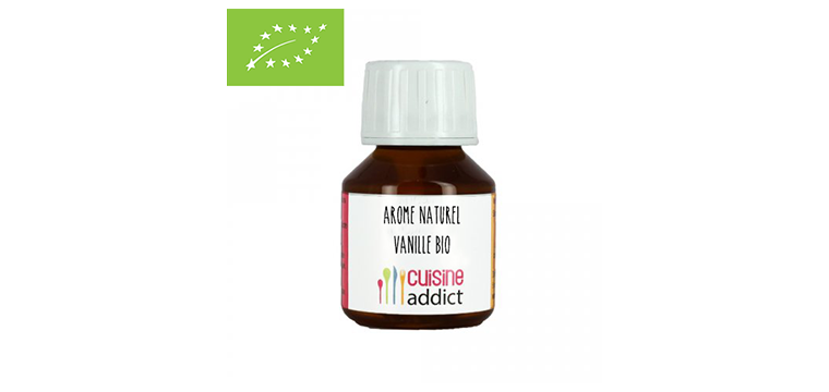 Arôme Alimentaire Bio Vanille 58 ml Cuisineaddict