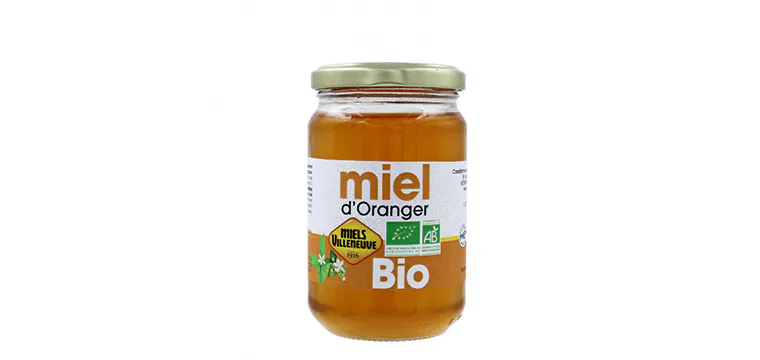 Miel d'Oranger Bio 375 g Miels Villeneuve