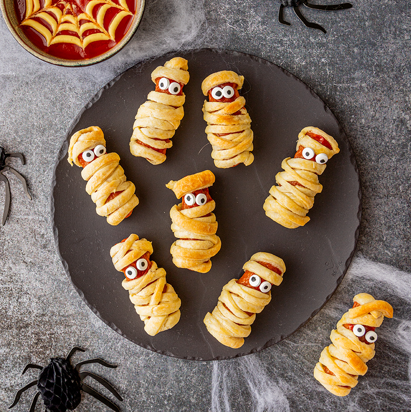 Feuilletés momies recette apéritif halloween