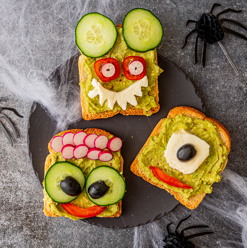 Toasts zombies recette apéritif halloween