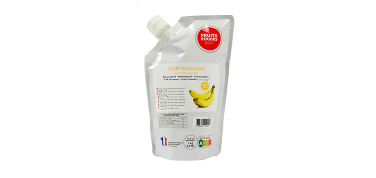 Purée de Banane 1kg Fruits Rouges & Co