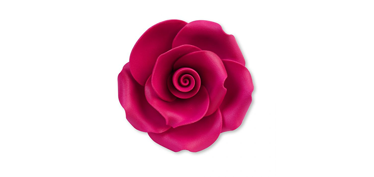 Assortiment Roses en Sucre Fuchsia Modecor (x17)