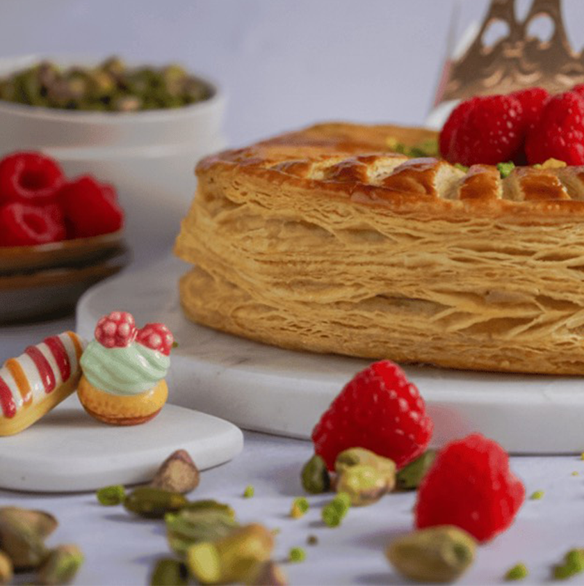 galette des rois framboise pistache