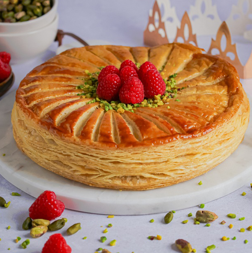 galette des rois framboise pistache