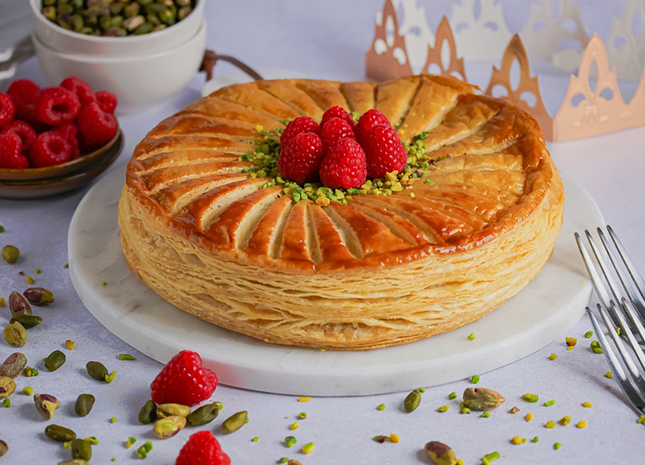 galette des rois framboise pistache