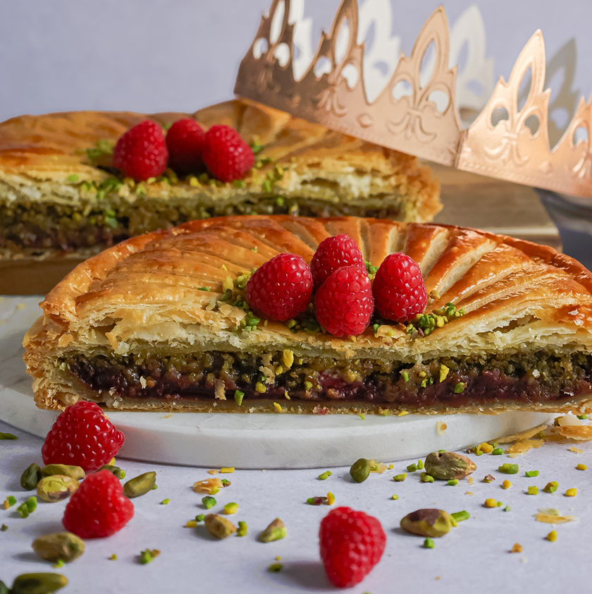 galette des rois framboise pistache