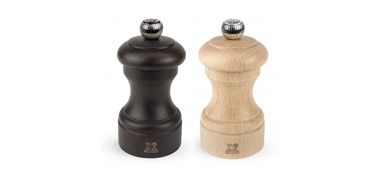 Duo Moulin à Poivre et à Sel Bistro 10 cm Chocolat et Naturel Peugeot