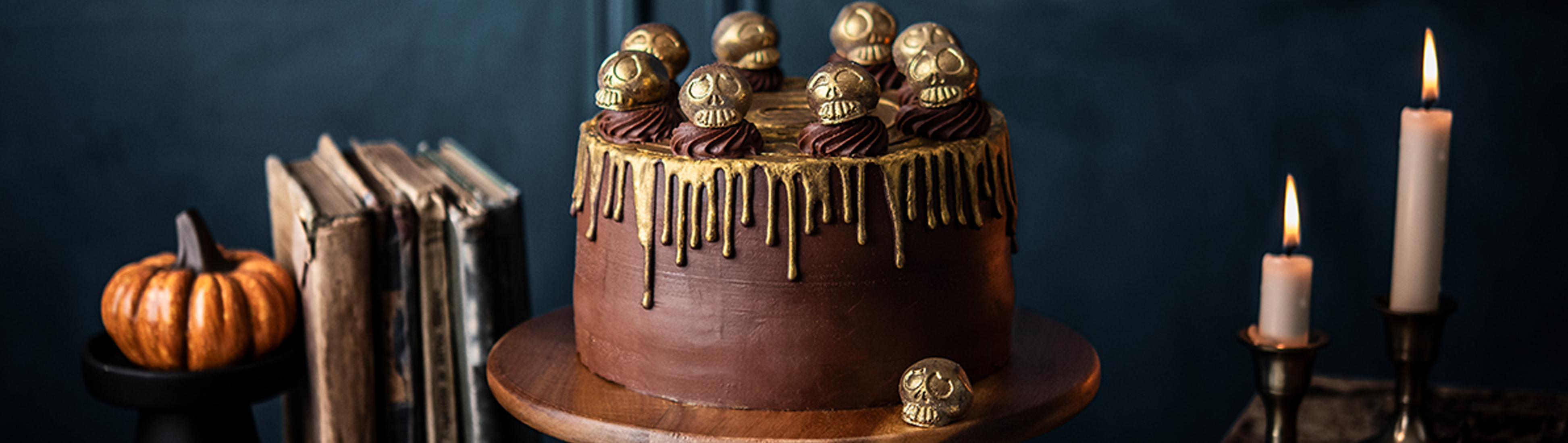 Layer cake d'Halloween chocolat framboise