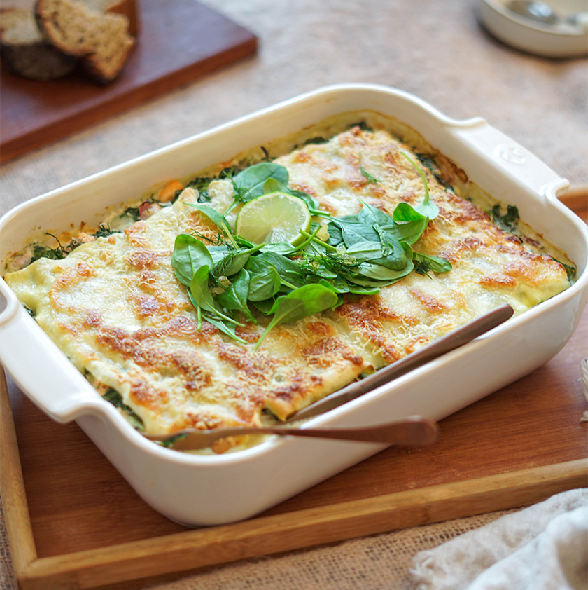 lasagnes saumon épinards