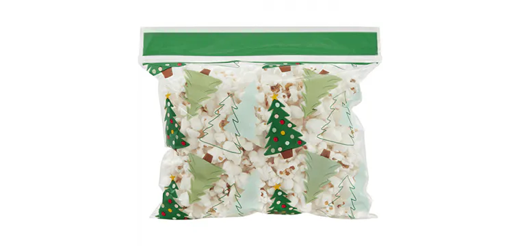 Sachet Bonbon Refermable Sapin de Noël 18,5 x 18,5 cm Wilton (x20)
