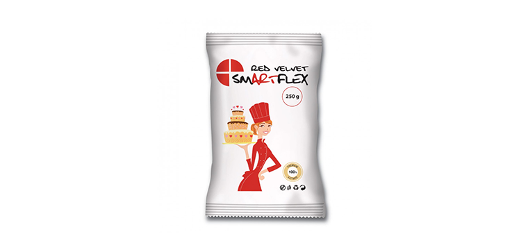 Pâte à Sucre Rouge Red Velvet 250g Smartflex