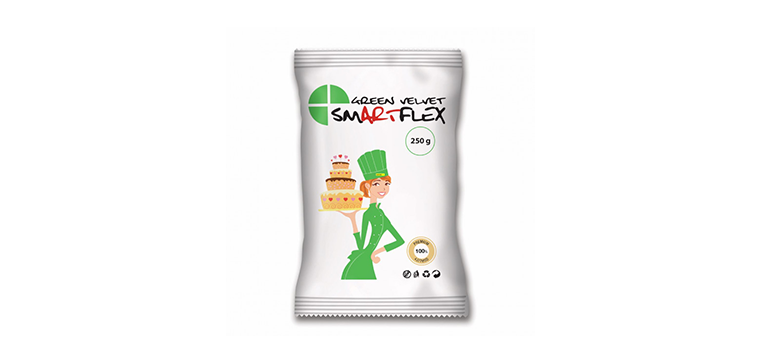 Pâte à Sucre Vert Green Velvet 250g Smartflex