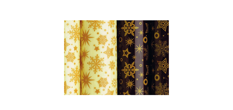 Feuilles de Transfert Chocolat Étoile des Neiges 34 x 26,5 cm (x10) Mallard