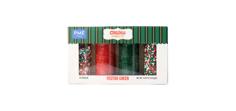 Décors en Sucre Joie Festive (x4) 420 g PME