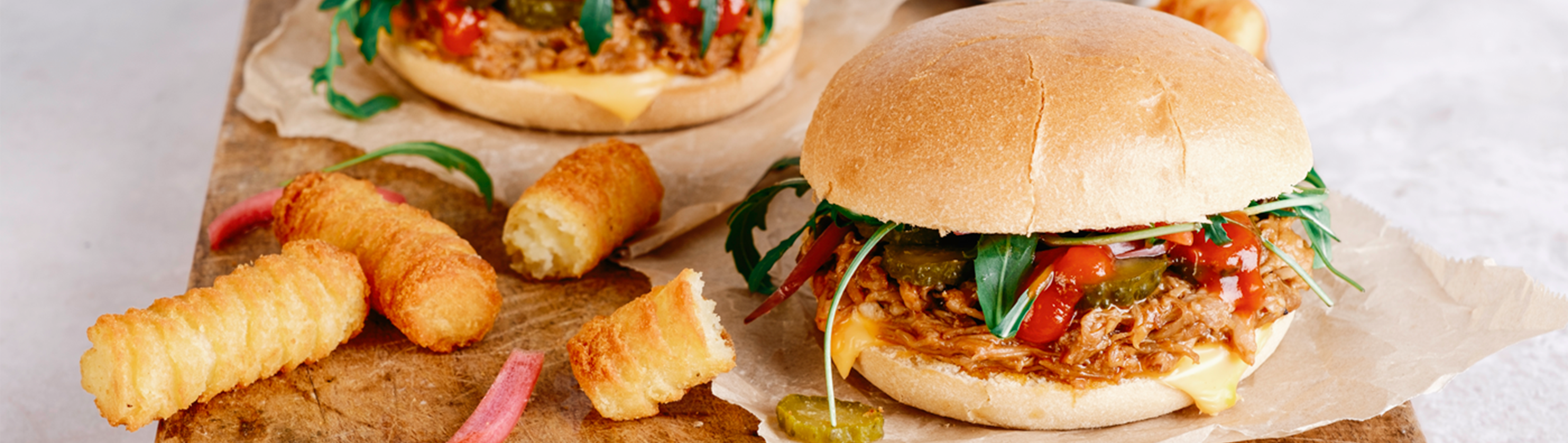 Burger au porc effiloché