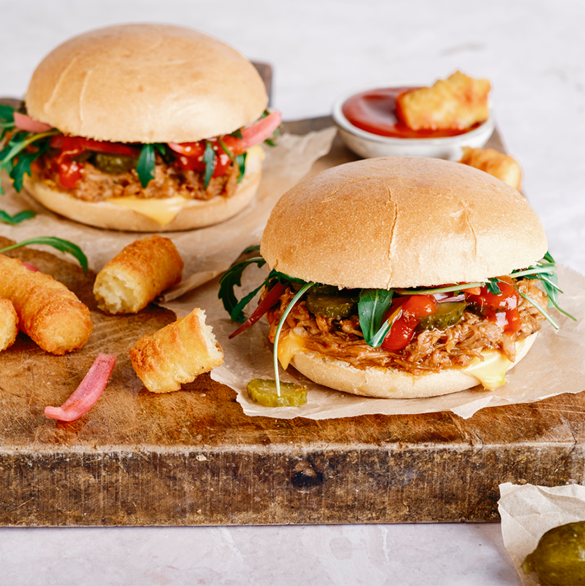 Burger au porc effiloché