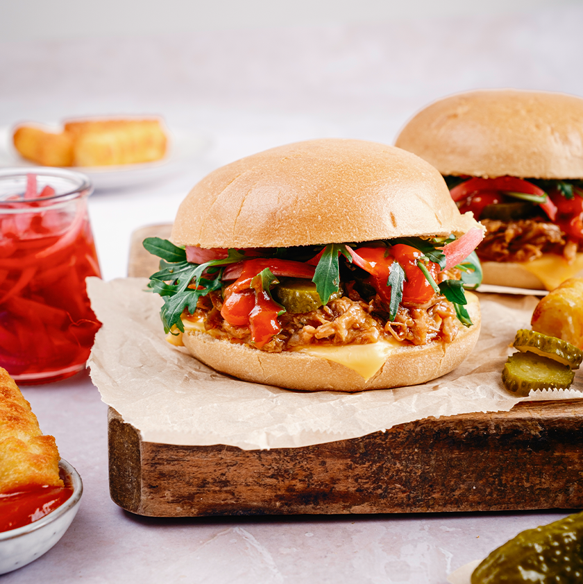 Burger au porc effiloché