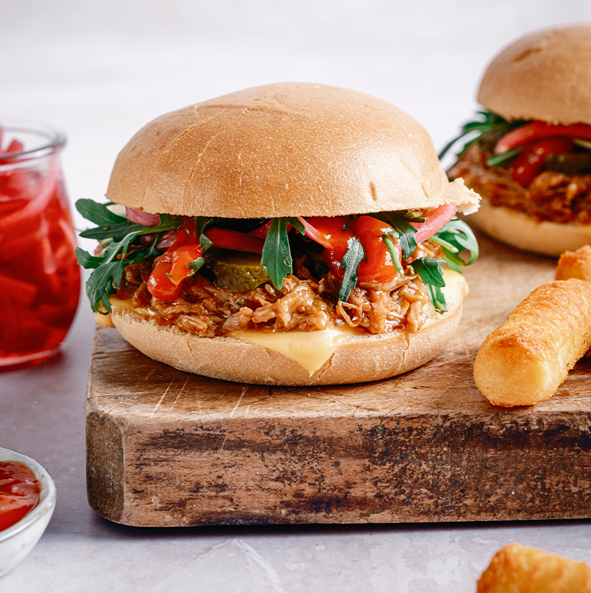 Burger au porc effiloché