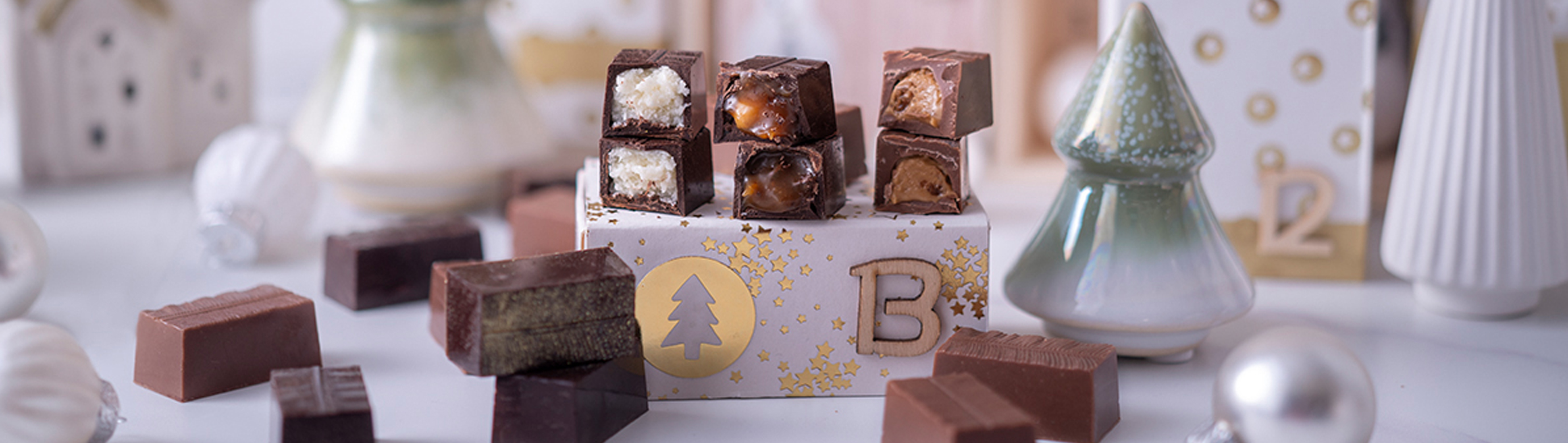 Chocolats fourrés de Noël
