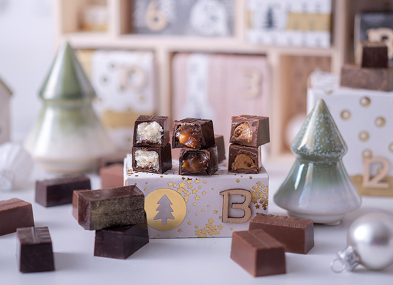 Chocolats fourrés de Noël