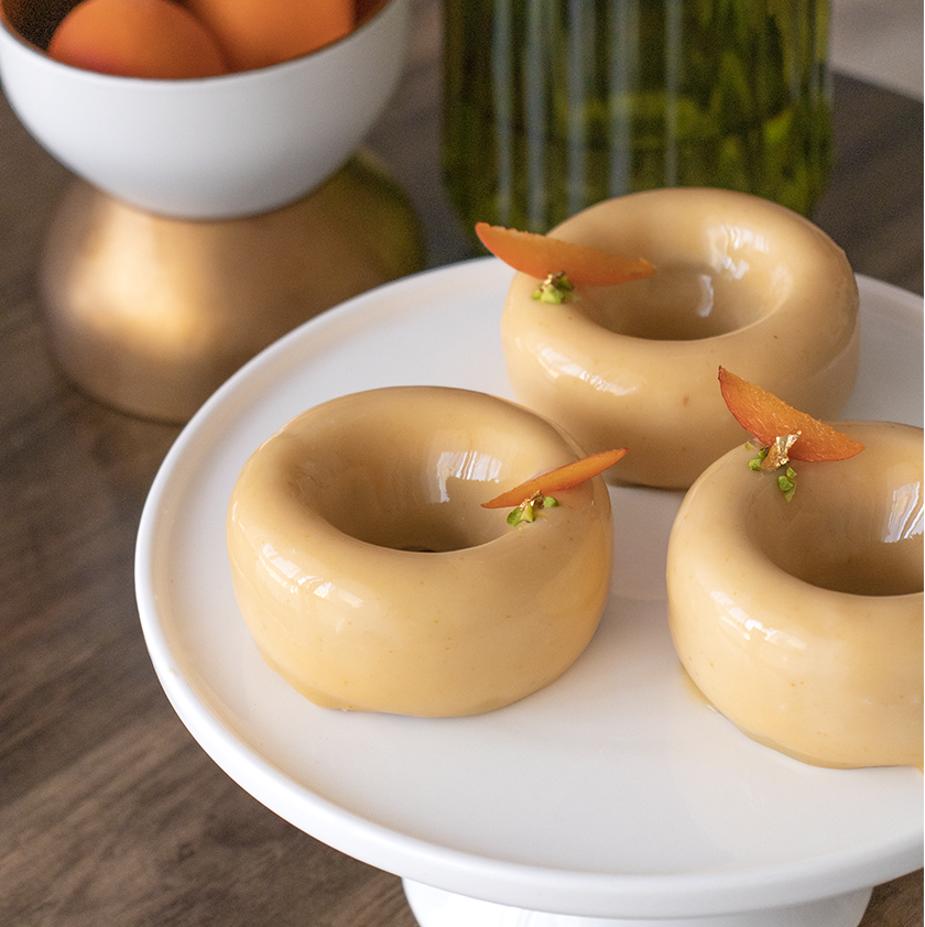 entremets abricot pistache