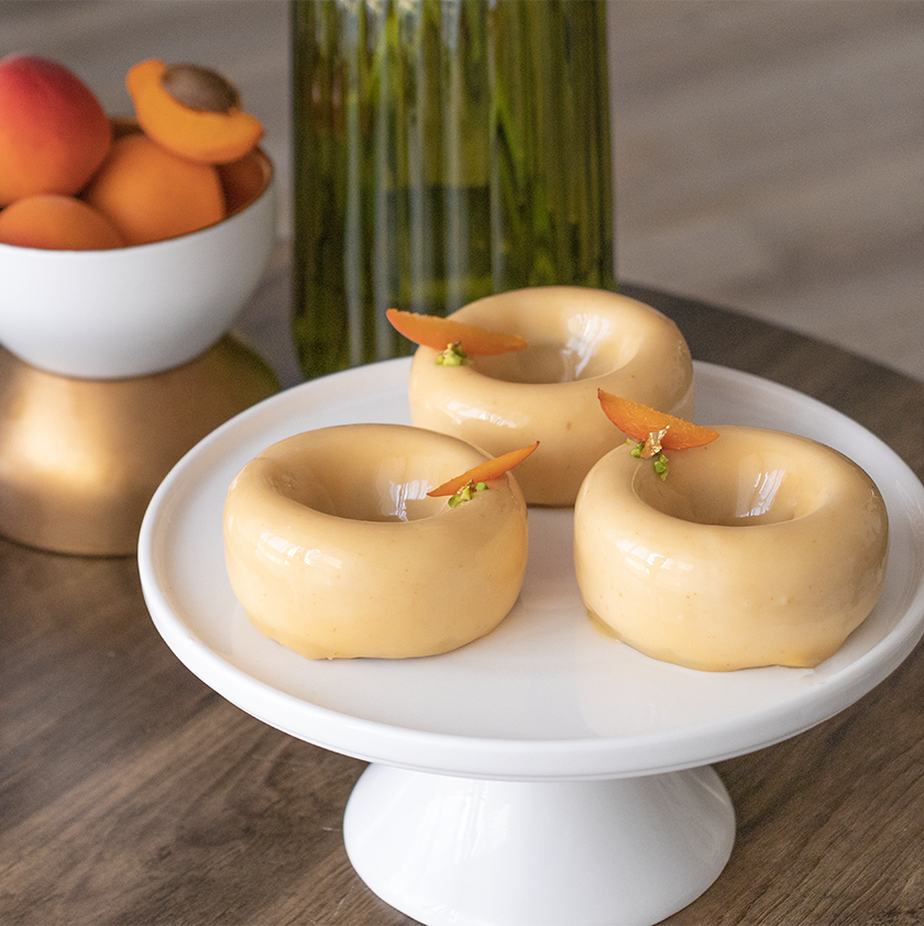 entremets abricot pistache
