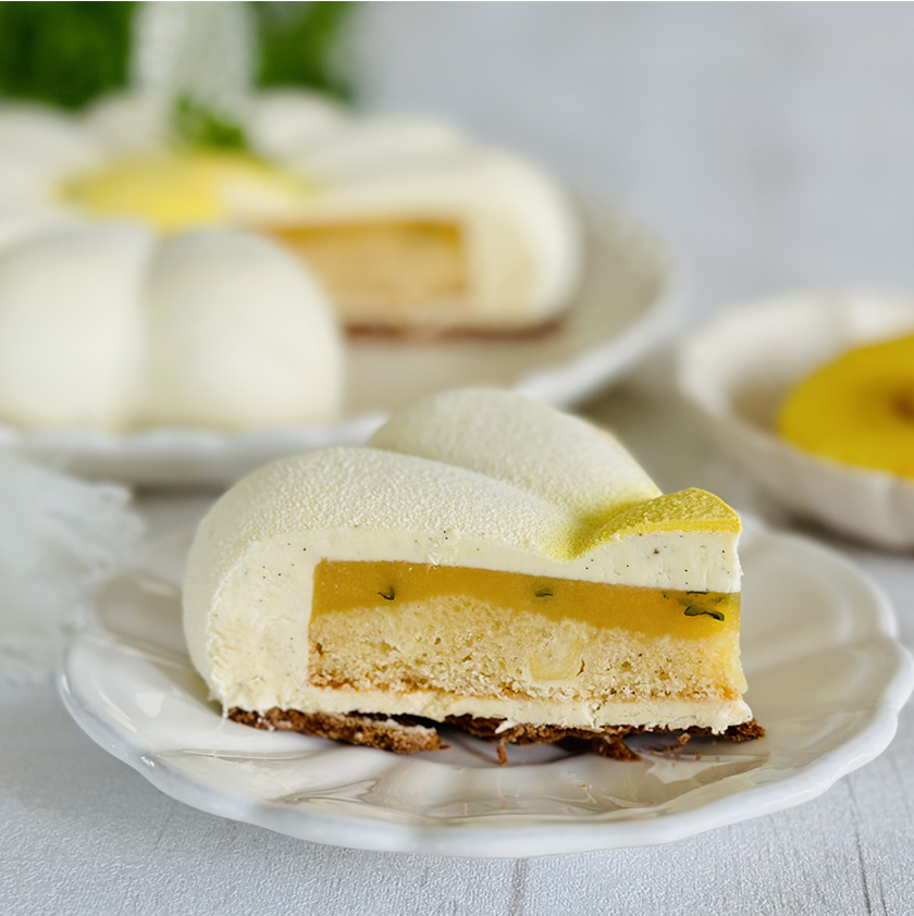 entremet ananas basilic vanille