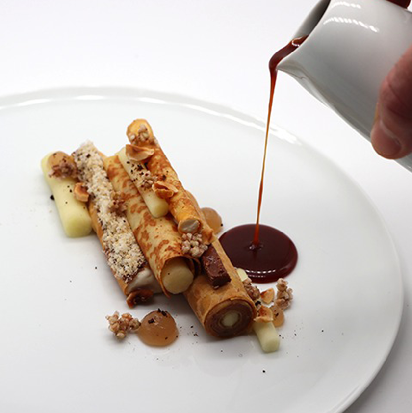 crêpes pomme pralines