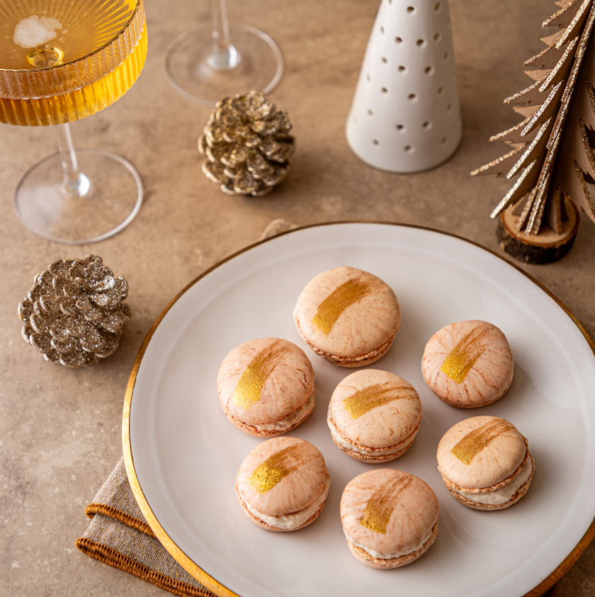 Macarons salés saumon fumé et foie gras