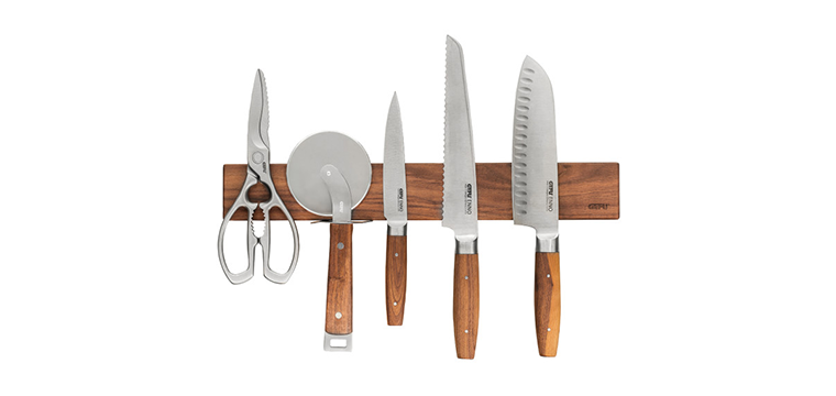 Barre Aimantée pour Couteaux en Noyer 42 cm Enno Gefu