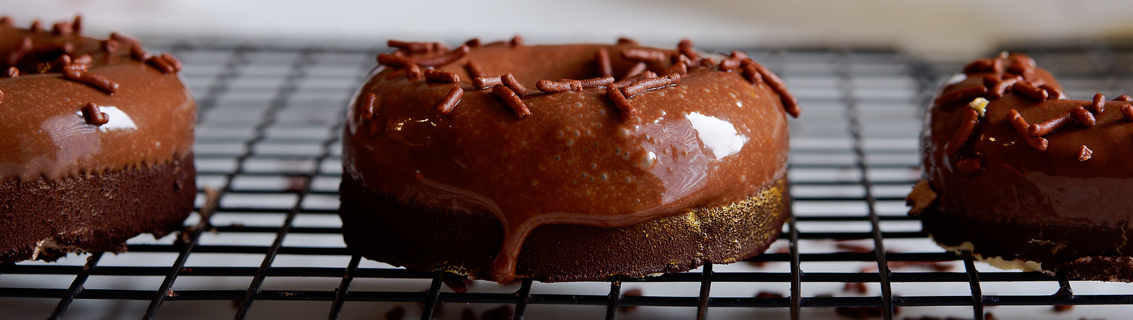 Entremets donuts chocolat et vanille