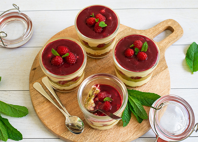 tiramisu framboise rhubarbe