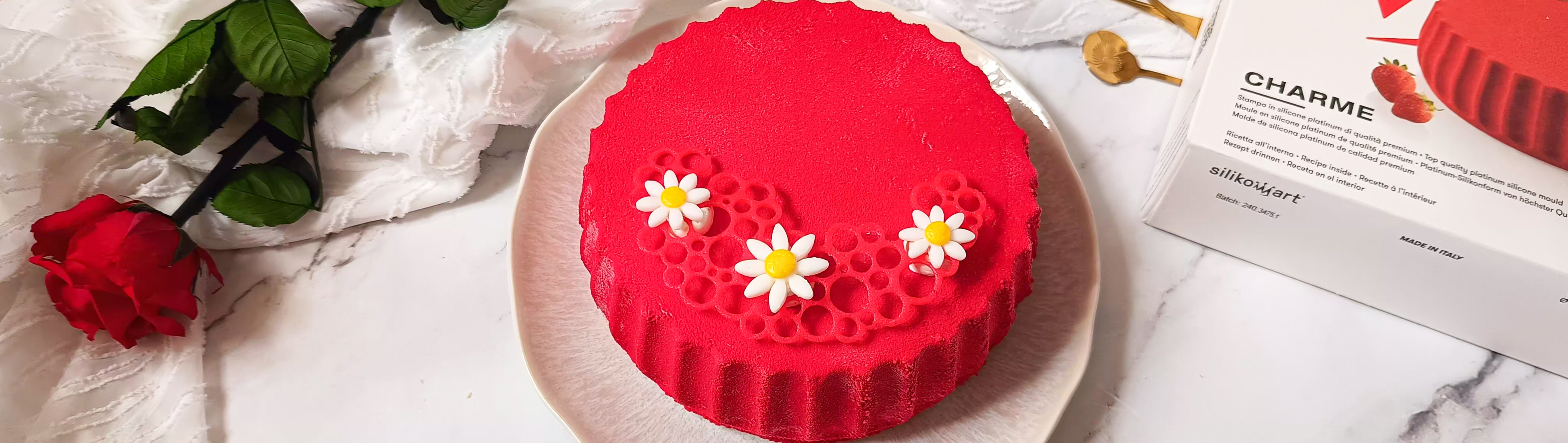 Entremets fraise et pistache