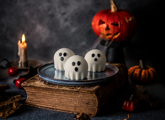 Entremets Halloween mangue coco